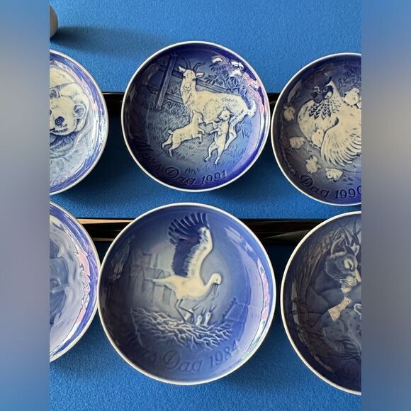 Bing & Grondahl 12 various years Mother's Day Mors Dag  6" wall hanging Plate - Picture 6 of 10